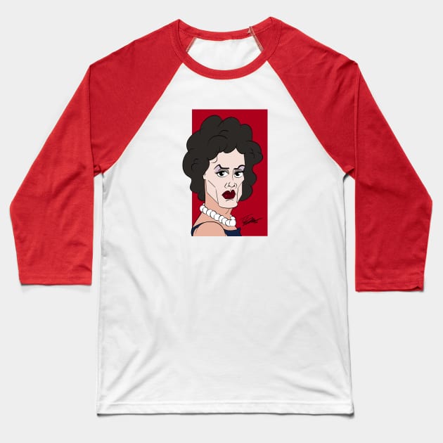 Dr. Frank-N-Furter Baseball T-Shirt by Tuckerjoneson13